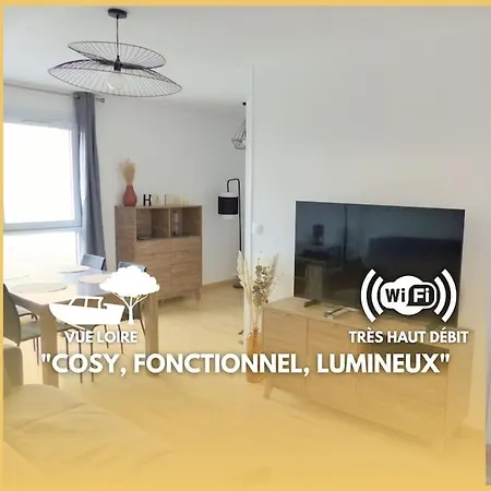Vulcain 4, 14eme, Ile De Nantes, Vue Exceptionnelle Avec Parking Appartamento